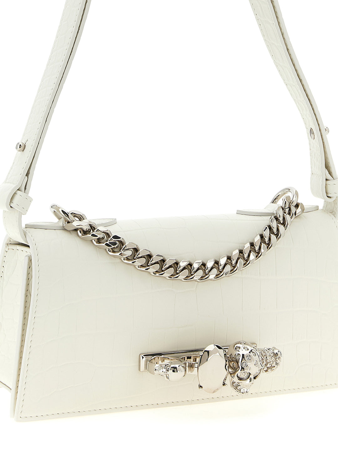 Mcqueen Jewelled Shoulder Bags - White | fcb5cc60aea4a6b74b5226545c7c8e7e7ce23131