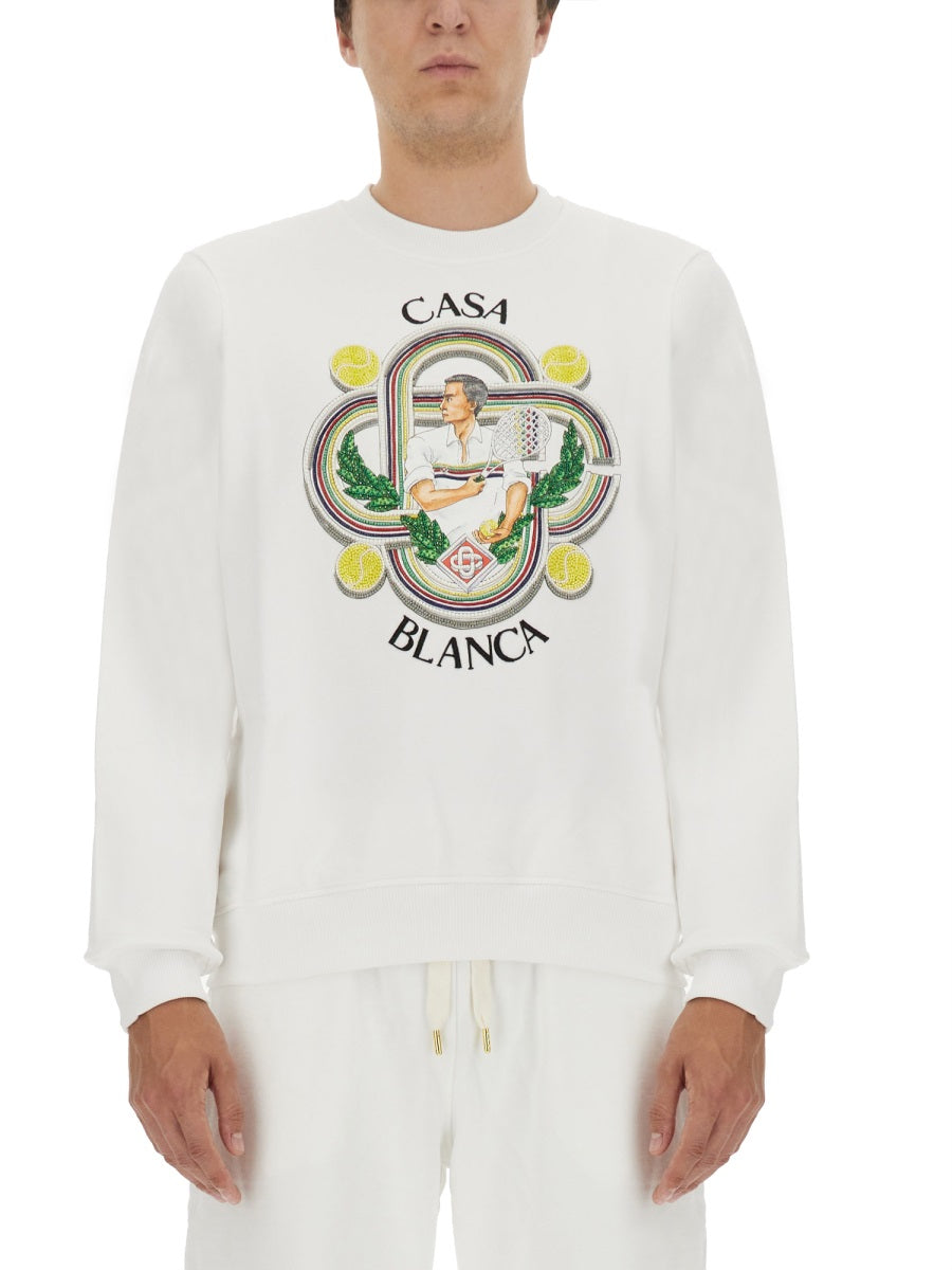 Casablanca Sweatshirts - White | Wanan Luxury