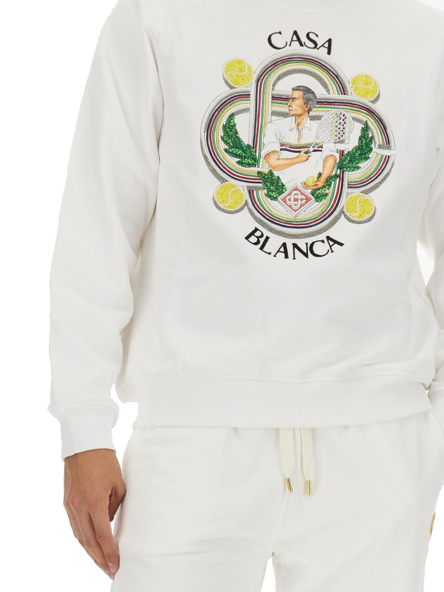 Casablanca Sweatshirts - White | Wanan Luxury