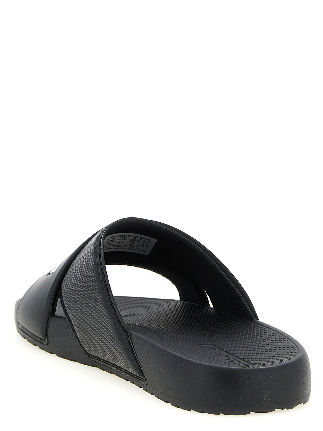 Balenciaga Sporty Pool Sandals - White/Black | fcdba1ba408e23bc3f68776c13113d7fb5446f1f