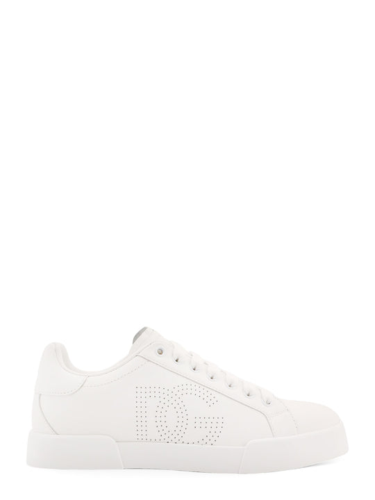 Portofino Low-Top Leather Sneakers With Lateral Monogram