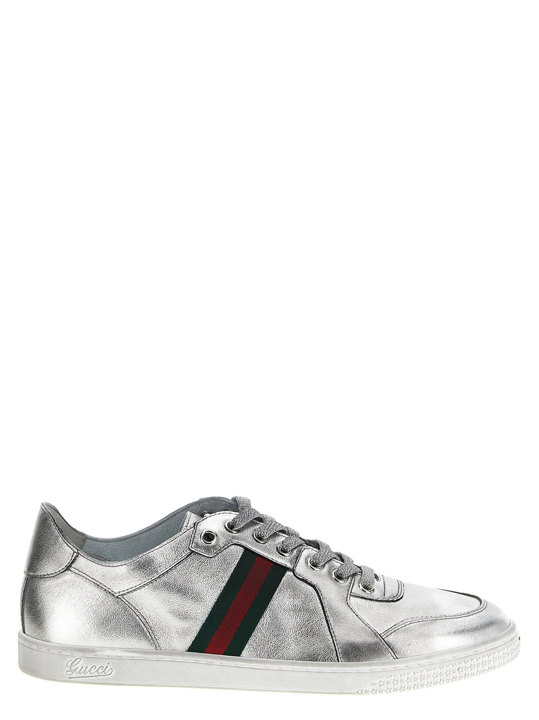 Gucci Stretch Sneakers - Silver | 4193f3038e7b3ab6a38148827a25145c446b3ebf