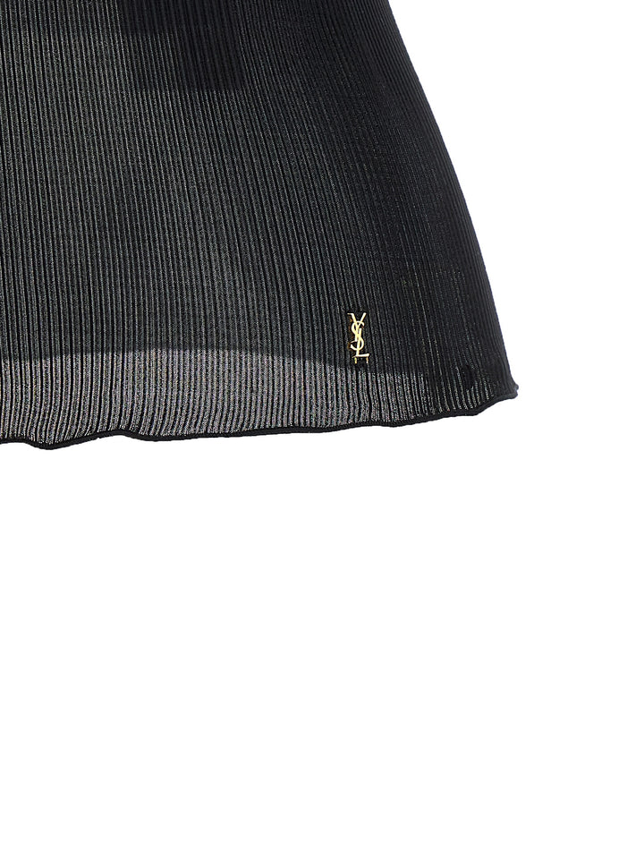 Saint Laurent Cassandre Tops - Black | 224b2ca8d906907a8b5f504b9c2a44de3faa4efe