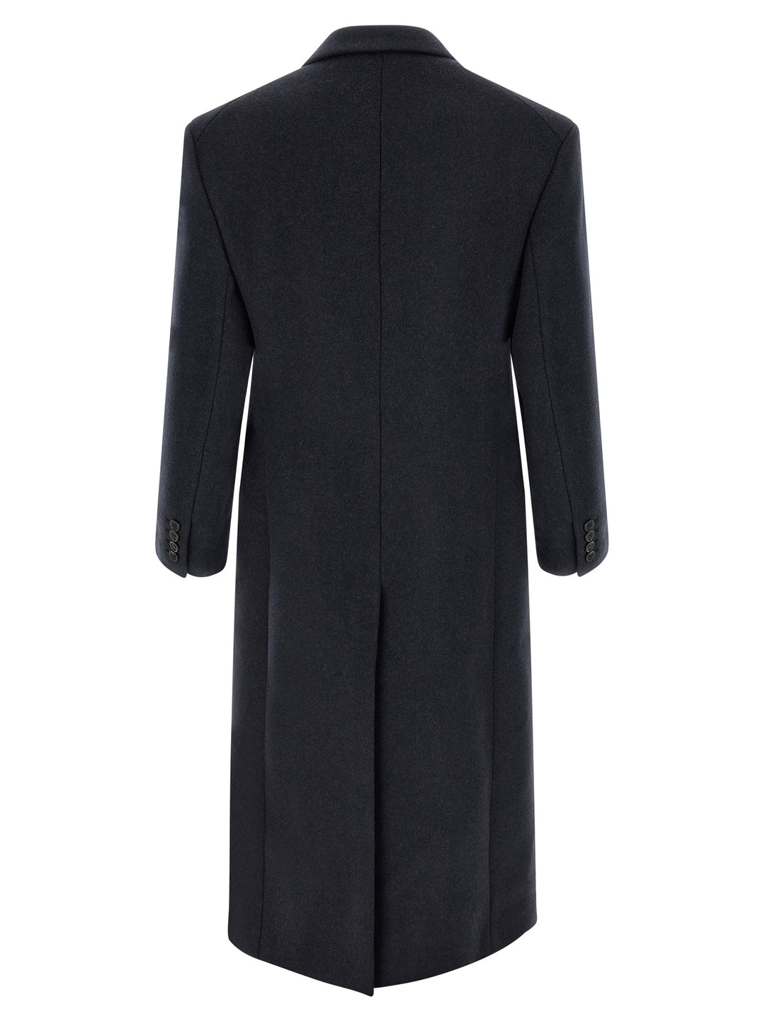 Saint Laurent Double-Breasted Coat Coats and Trench Coats - Blue | d808dbe6ba7bbc977c9063dad3934ae69fb87613