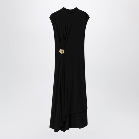Black Dress In Viscose Crêpe Jersey