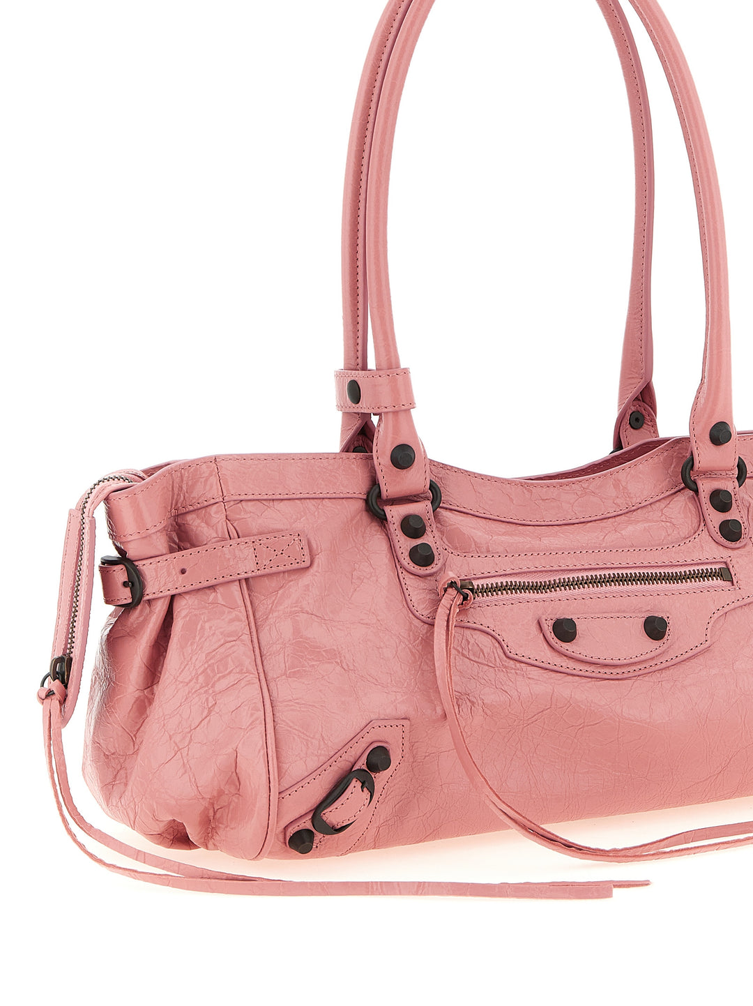 Balenciaga Le City East-West Shoulder Bags - Pink | 1f69c688d92e99507cb1028e0e23e79d91db705f