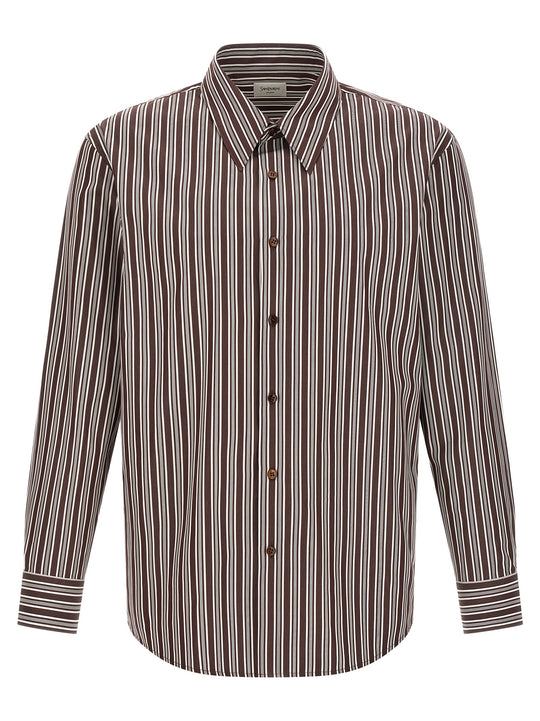 Striped Shirt Shirt And Blouse Brown