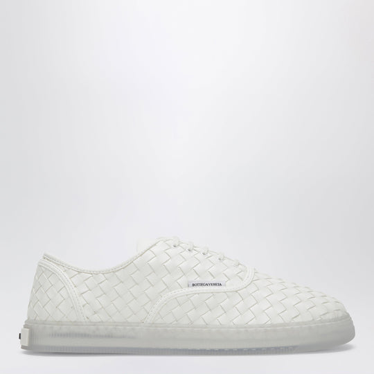 Serena Sneakers In Woven Nappa Leather Alabaster