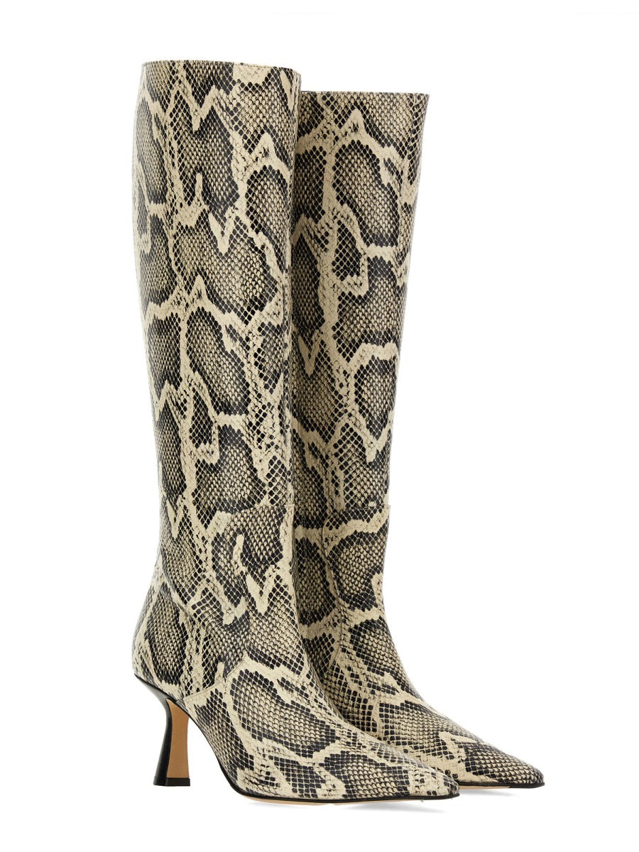 Aeyde Boots - Animal Print | Wanan Luxury