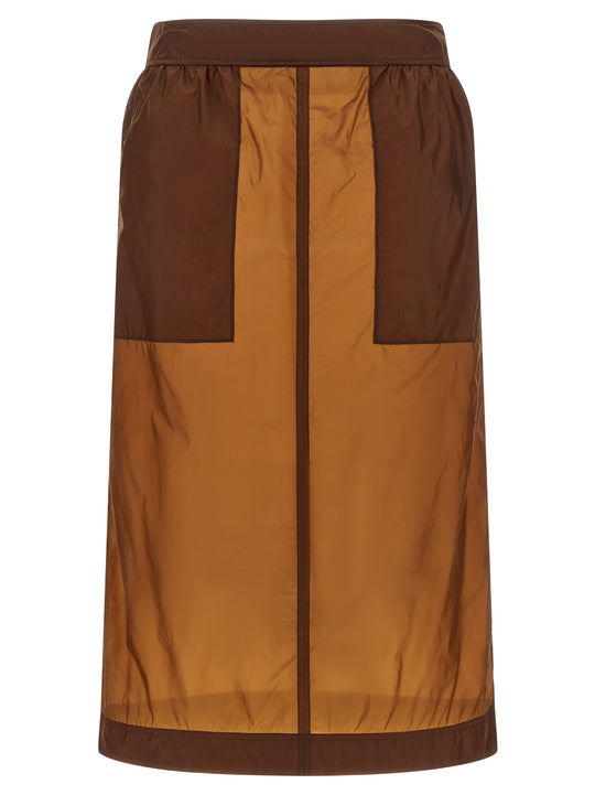 Nylon Skirt Skirts Brown