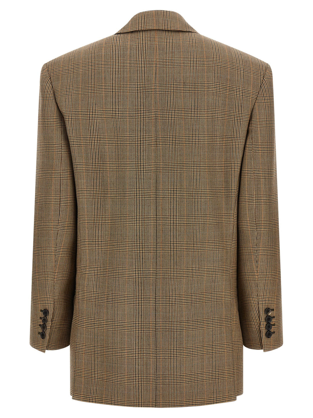 Saint Laurent Prince Of Wales Houndstooth Blazer BlazerS - Brown | 0846a3690bf70cae96d261562a9a987ab167f868
