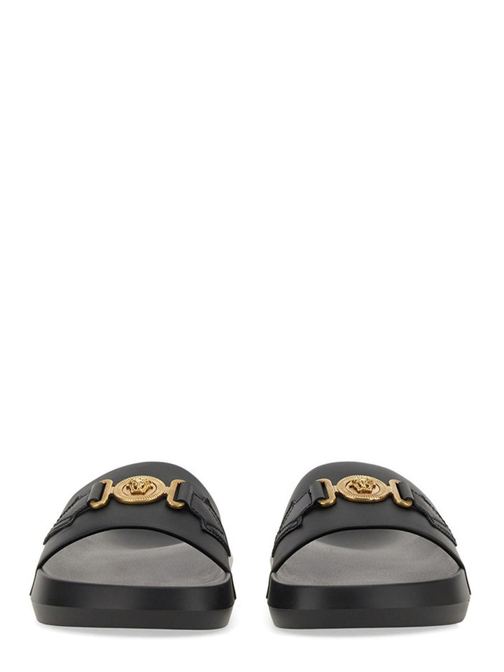 Versace Sandals - Black | Wanan Luxury