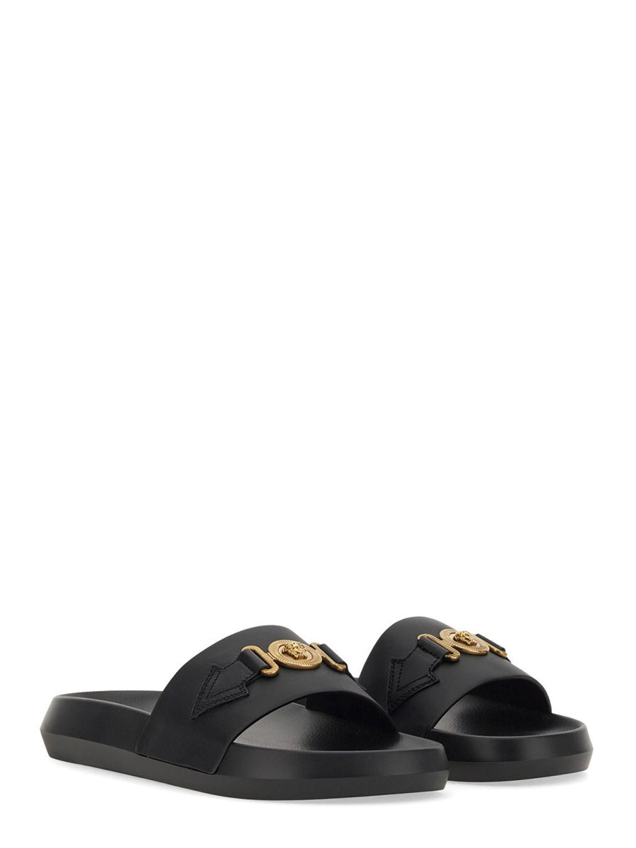 Versace Sandals - Black | Wanan Luxury