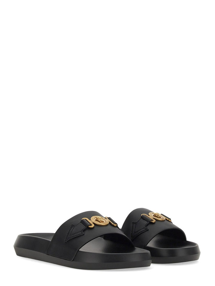 Versace Sandals - Black | Wanan Luxury