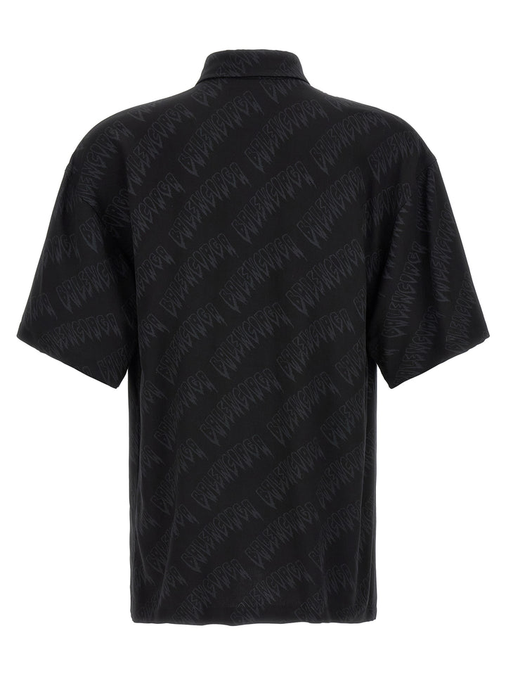Balenciaga Logo Shirt Shirt and Blouse - Black | 9f01dff477b1369e06e8320d1878cf4e67aca32c