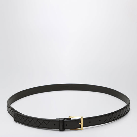 Solo Braided Nappa Leather Belt In Espresso