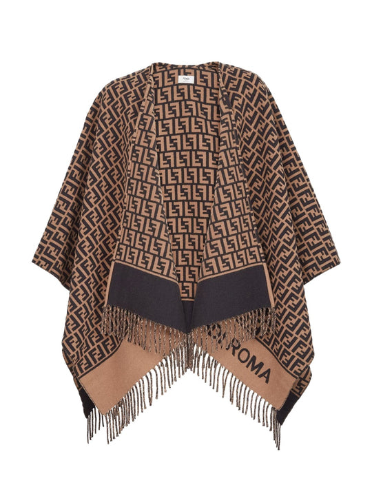 Poncho In Lana E Cashmere
