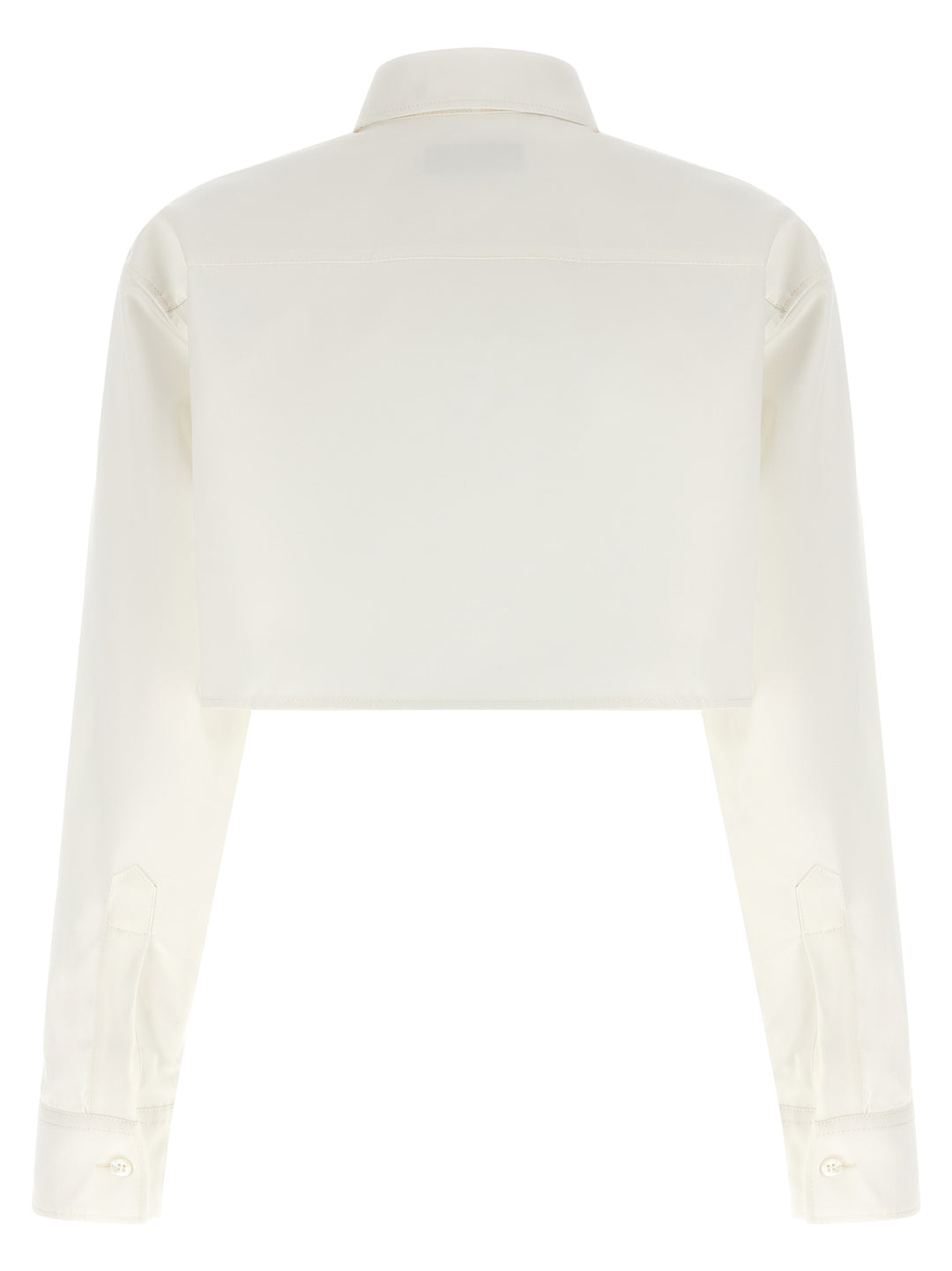 Balenciaga Cropped Shirt Shirt and Blouse - White | ace583a1149cebb19f0d38e55c9cd0c3db978cc4