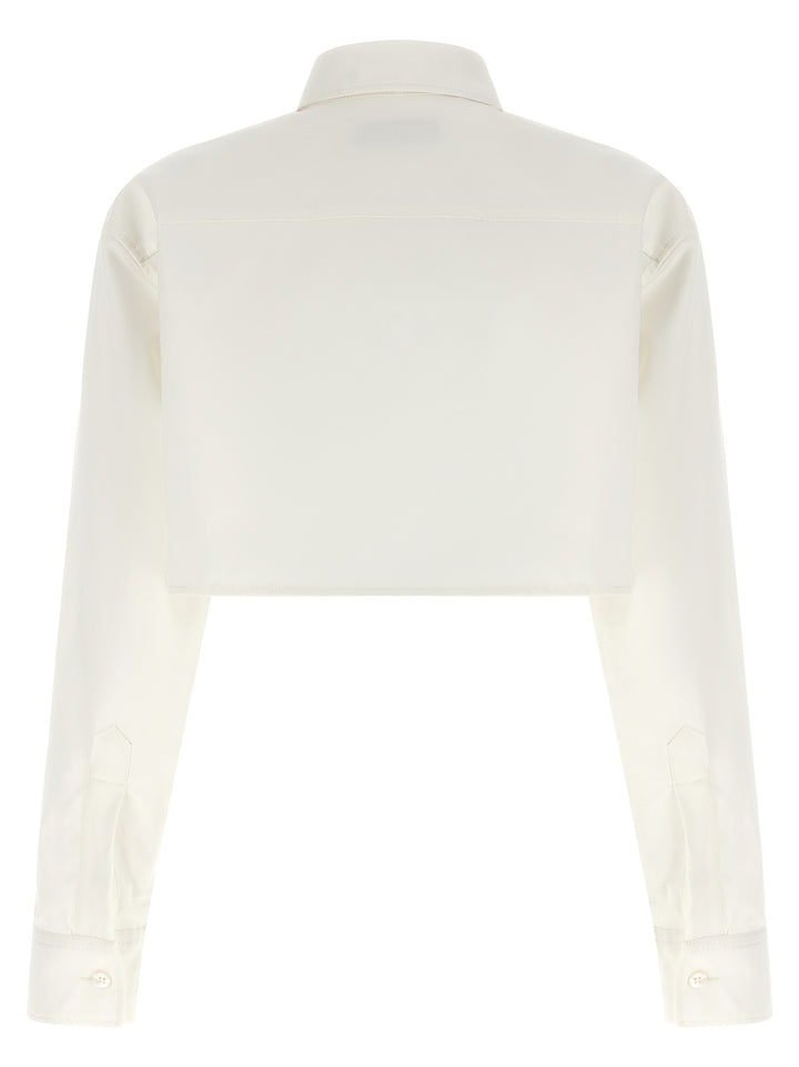 Balenciaga Cropped Shirt Shirt and Blouse - White | ace583a1149cebb19f0d38e55c9cd0c3db978cc4