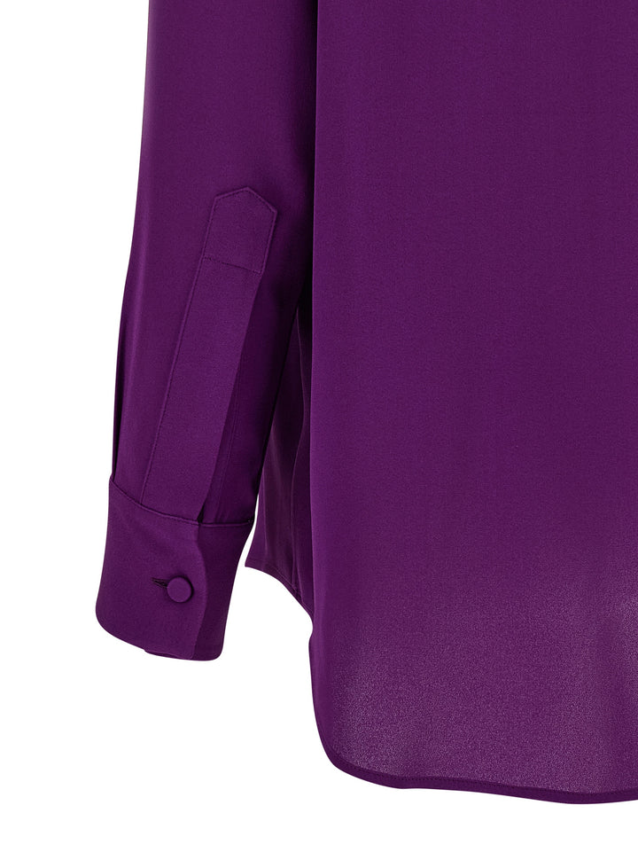 Balenciaga Shirt With Scarf Shirt and Blouse - Purple | c6f904dd6d2a18756c6be168c1d5f345b440bf59
