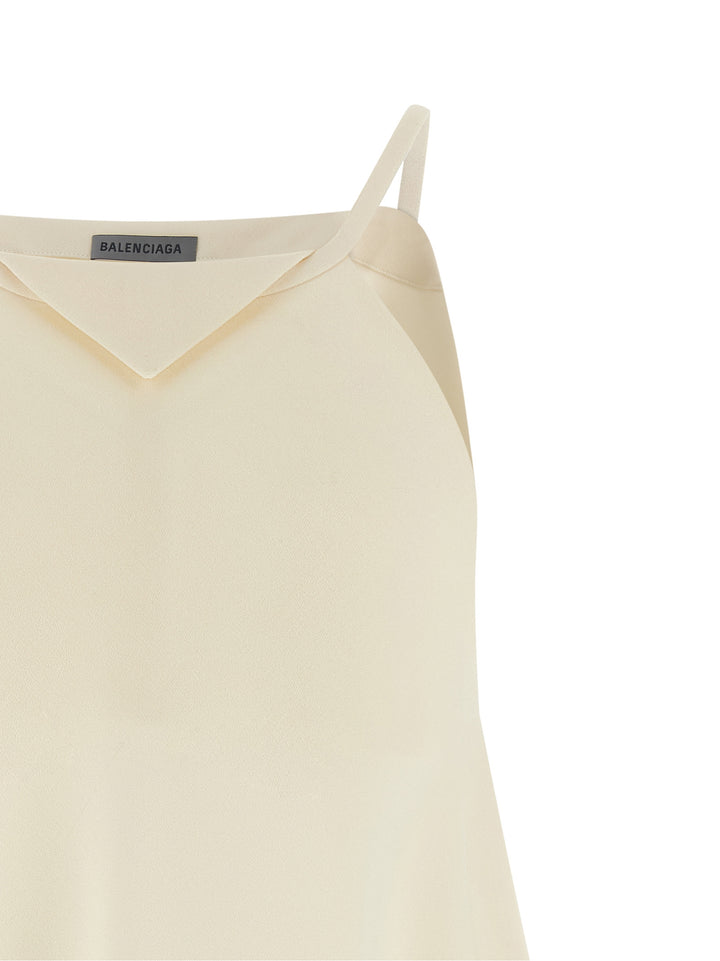 Balenciaga A Sciarpa Tops - White | fa574ca881e30d0461718a07daf4a34023aa43b2