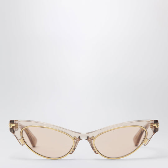 Angle Cat-Eye Sunglasses In Recycled Acetate, Brown