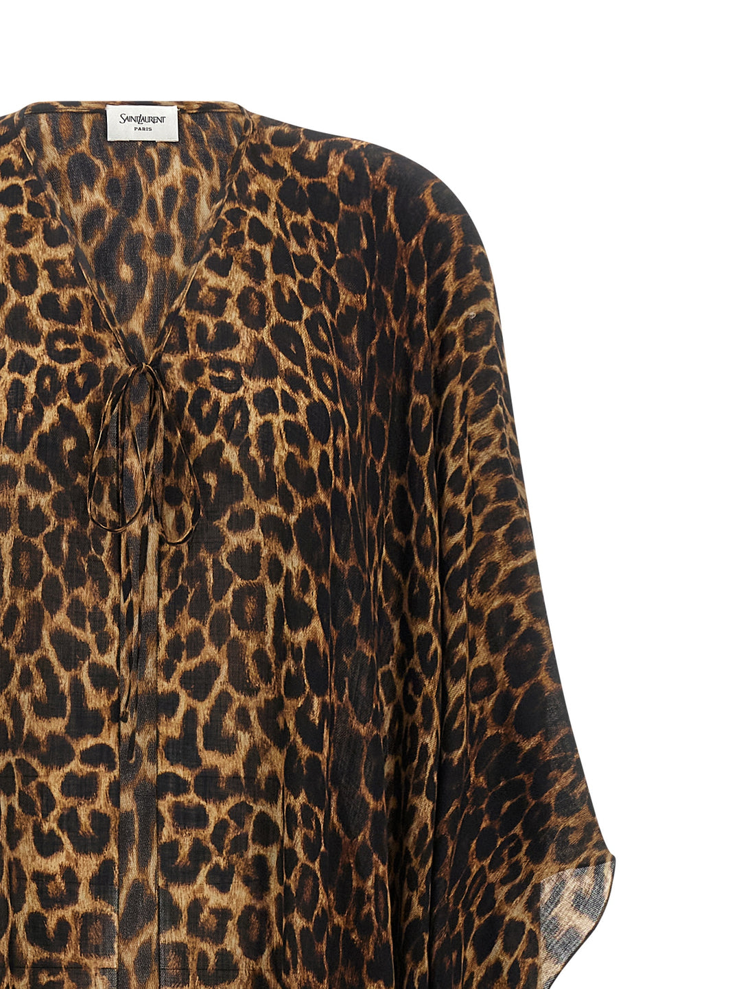 Saint Laurent Caftnao Animalier Capes - Brown | e5911007abe63864430de6f710c0b9ccaaf9fbc5