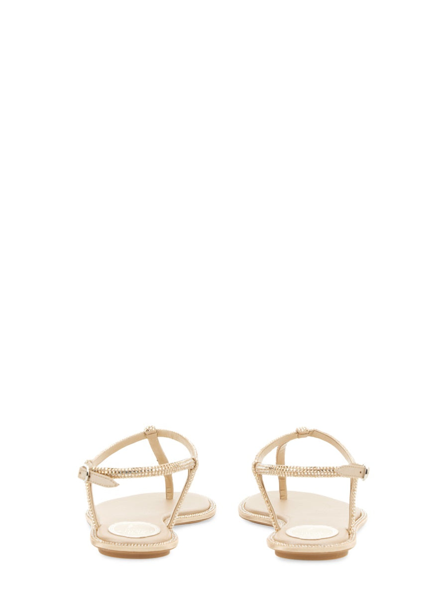 Rene Caovilla Sandals - Gold | 991f519986a616e131684159bbdcaa2bffafb7f2