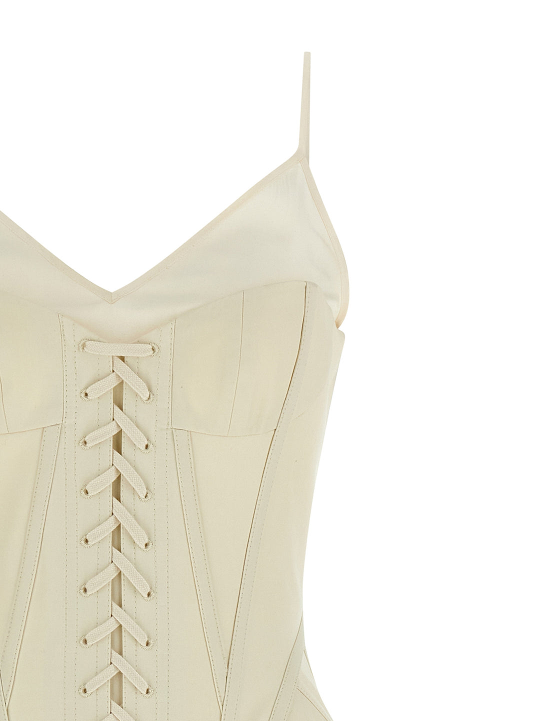 Mcqueen Corset Dress Dresses - White | 7f98d0774ed458d28b3f48930ba521c7b3e03f18