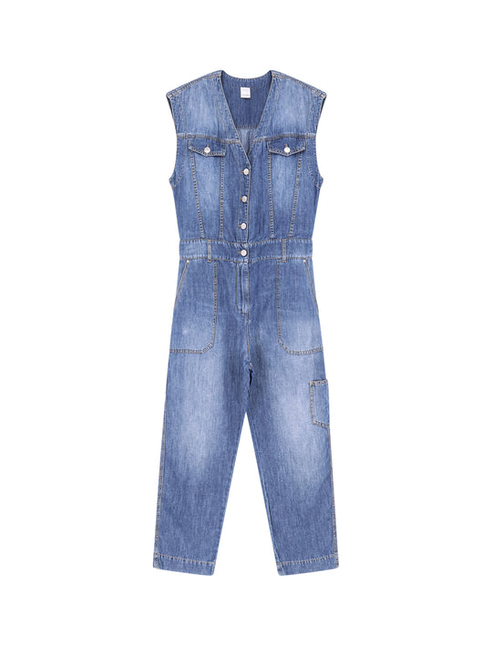 Tanzania Light Denim Jumpsuit