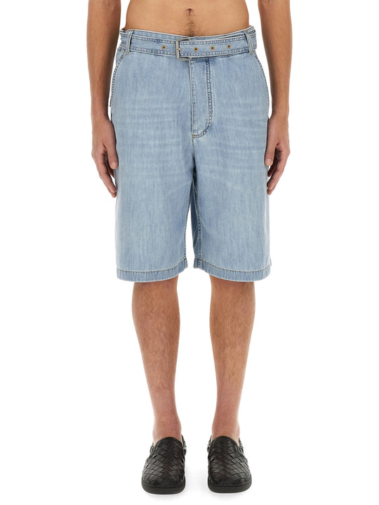 Denim Bermuda Shorts