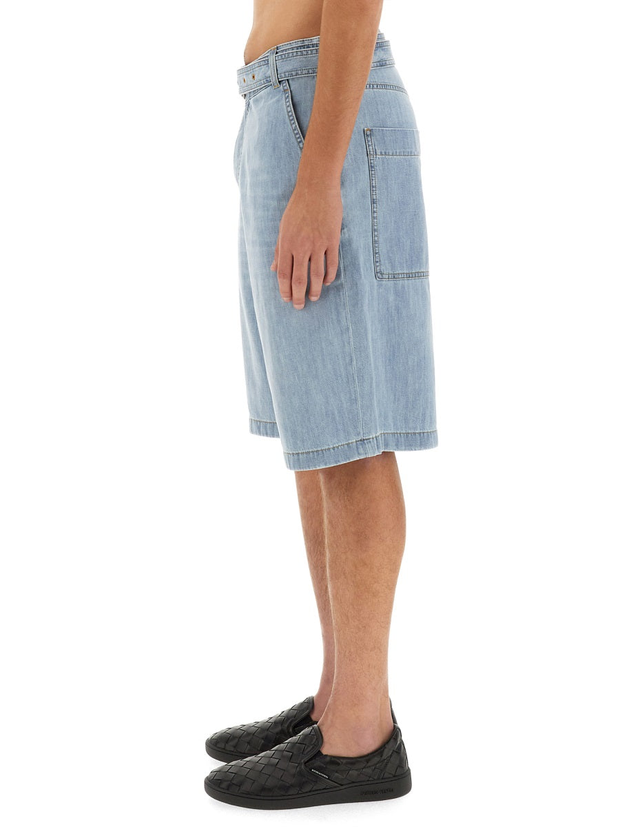 Bottega Veneta Shorts - Denim | 2d8a346d70169e31bb602f22513e0fb9c98ce5c3