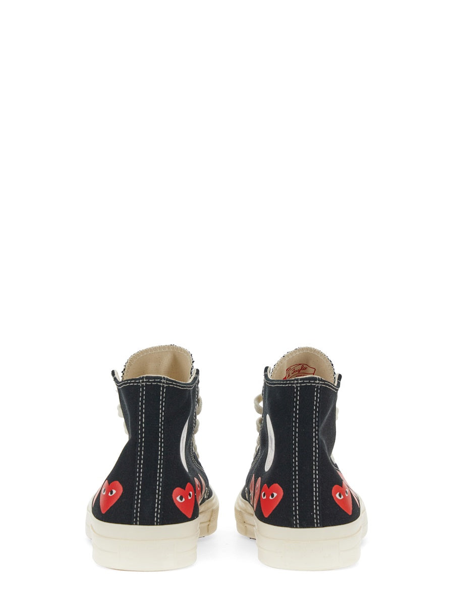 Comme Des Garçon Play x Converse Sneakers - Black | Wanan Luxury