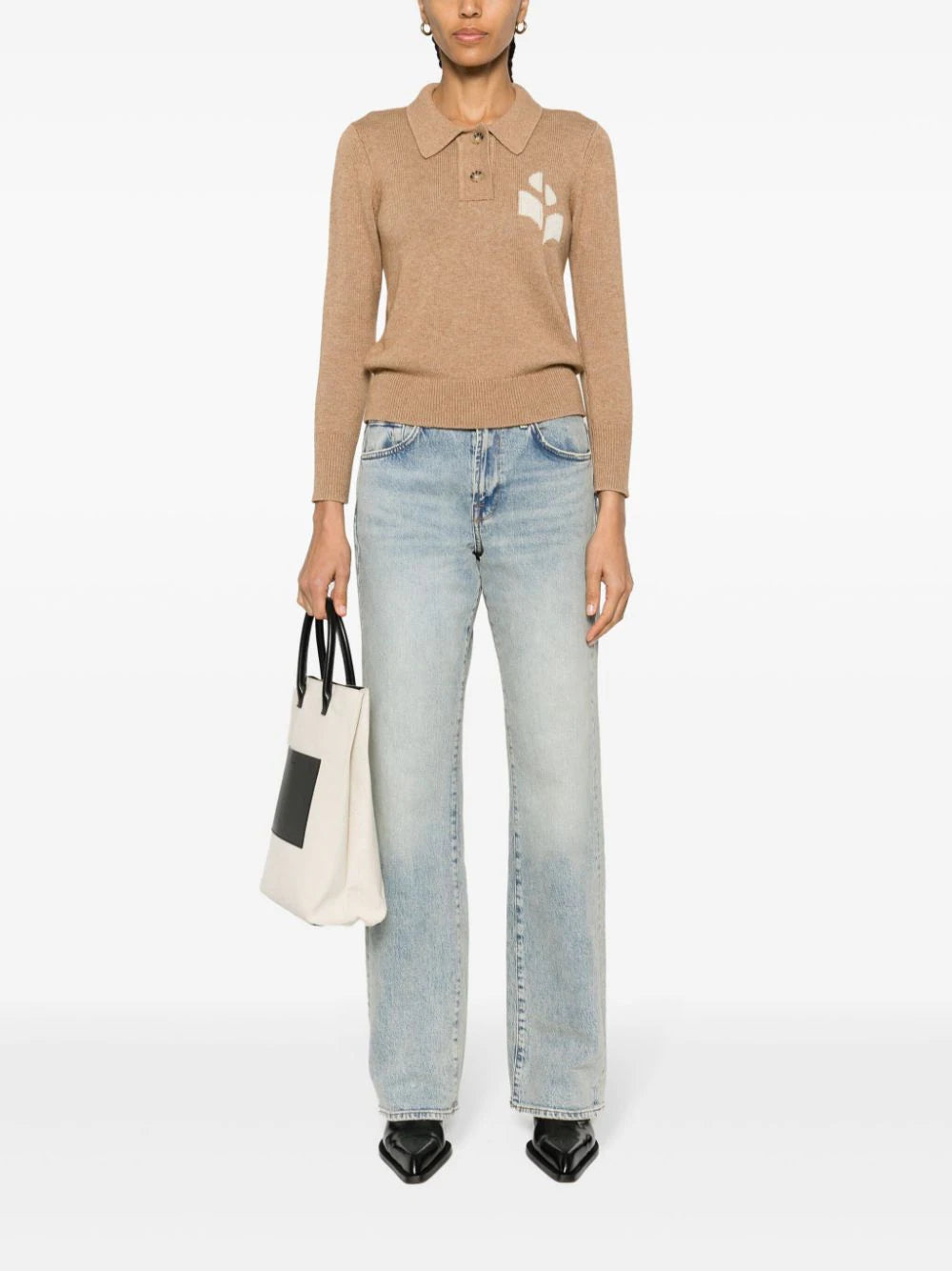 Marant ÉToile Polo neck - Brown | 16d992718ba67d943f1d516168e8db3fd329607c