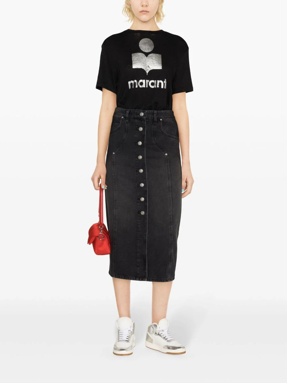 Marant ÉToile T-shirts - Black | c17fb5bbd38ad46bd827d76823b1c05b7a583ea1