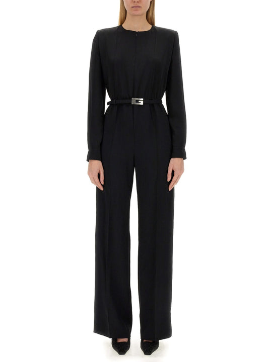 Viscose Jumpsuit With Belt
