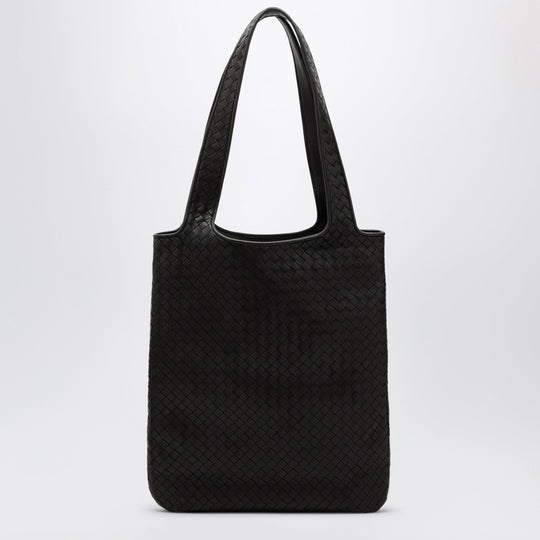 Veneto Intrecciato Lambskin Tote Bag In Espresso