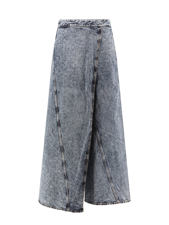 Wrap Stone-Washed Denim Jeans