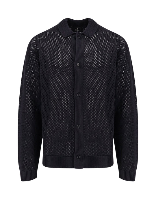 Cotton Mesh Cardigan