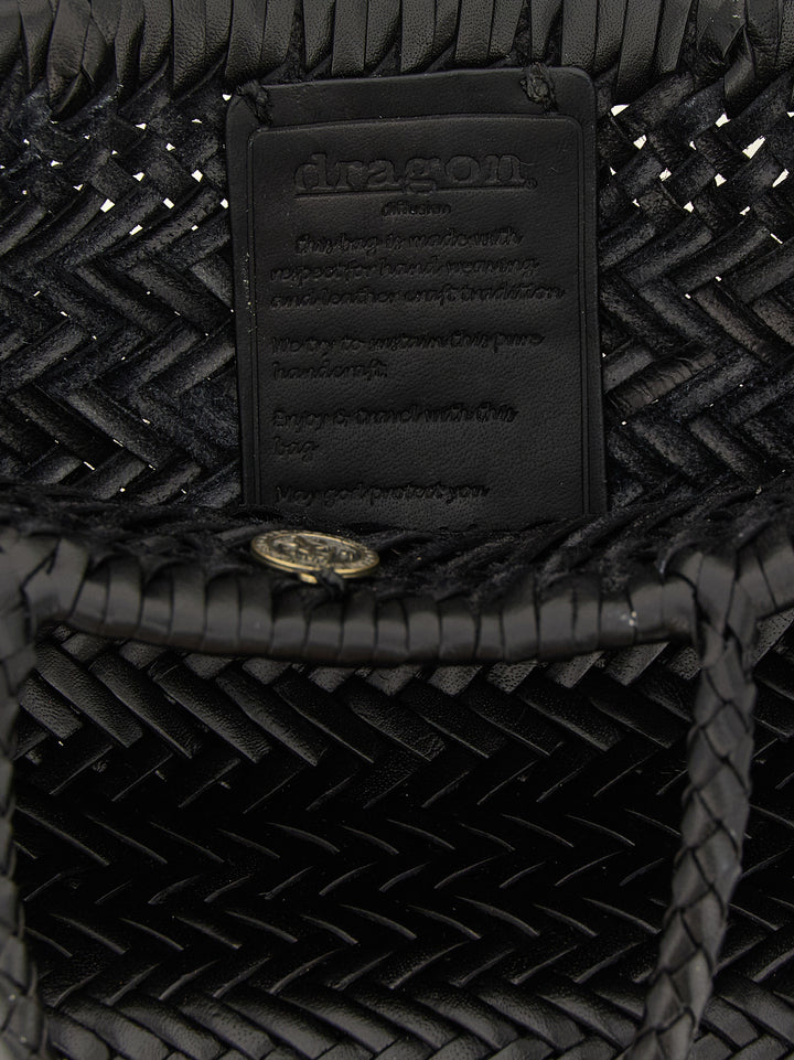 Dragon Diffusion Flat Gora Hand Bags - Black | a74ed2a2d34286c946266430375c3f026bc5ec19