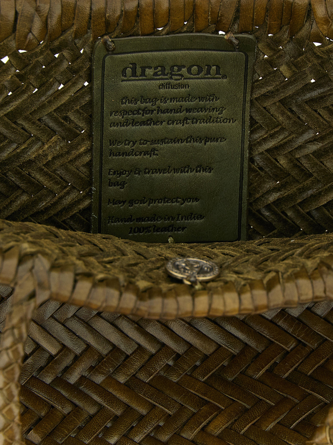 Dragon Diffusion Flat Gora Hand Bags - Green | 97ff2244187ad60a66e43e1221e5ee9d1b8b027d