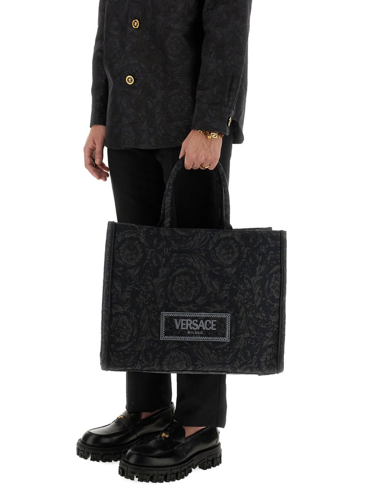 Versace Hand Bags - Black | Wanan Luxury