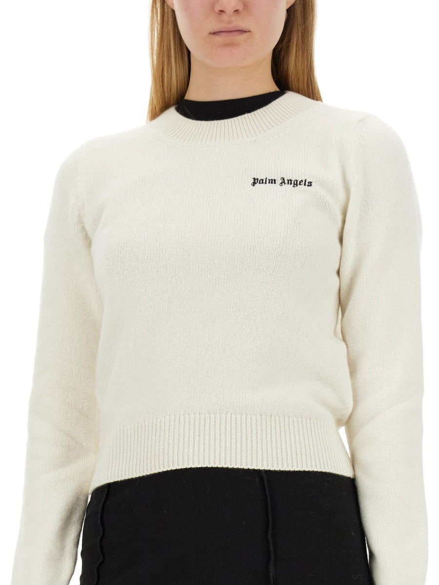 Palm Angels Sweaters - White | Wanan Luxury