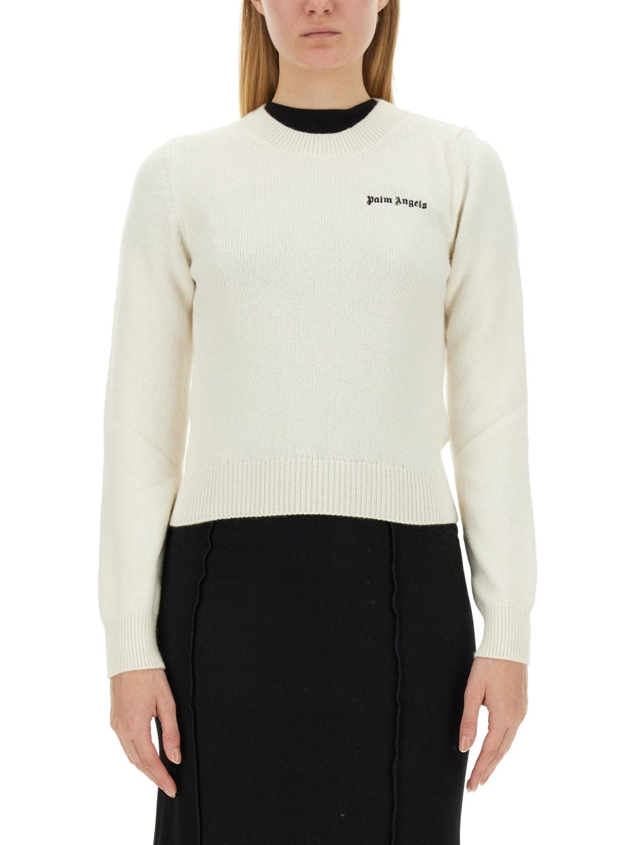 Palm Angels Sweaters - White | Wanan Luxury