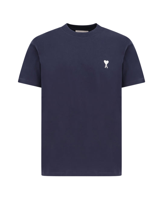 Biologic Cotton T-Shirt With Contrasting Logo Embroidery