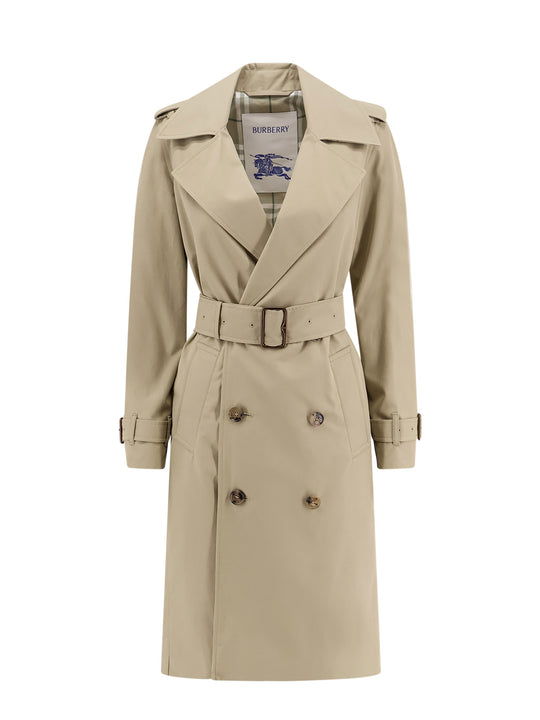 Organic Cotton Trench With Check Lining