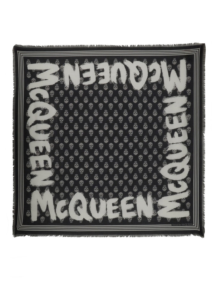Alexander McQueen Scarves & Gloves - Black | Wanan Luxury