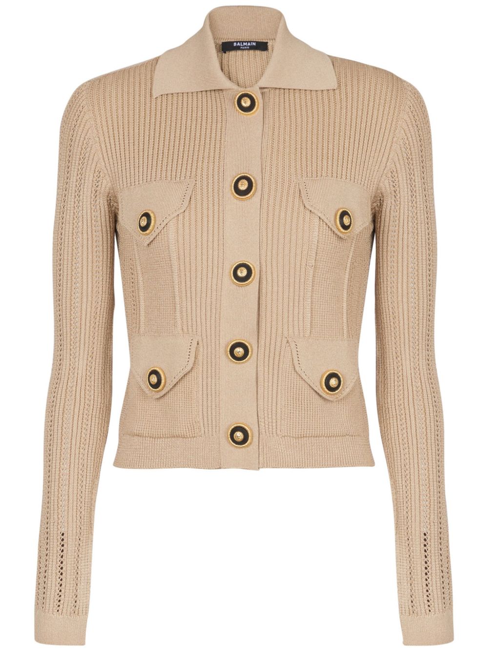 Balmain Cardigan - Brown | 6feabbcf6b3bf63ac485623e5be1798039ad5a2a