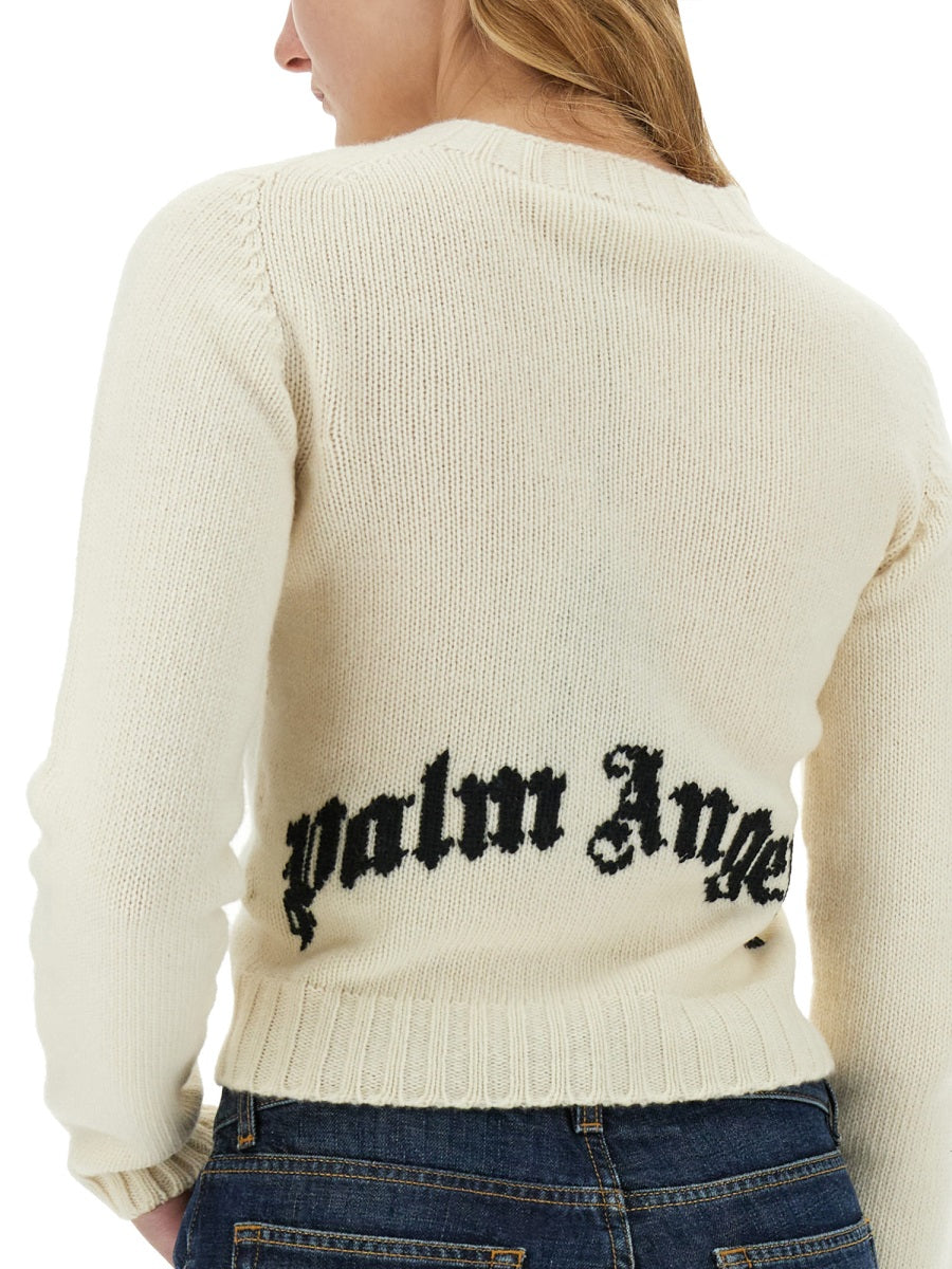 Palm Angels Sweaters - White | Wanan Luxury