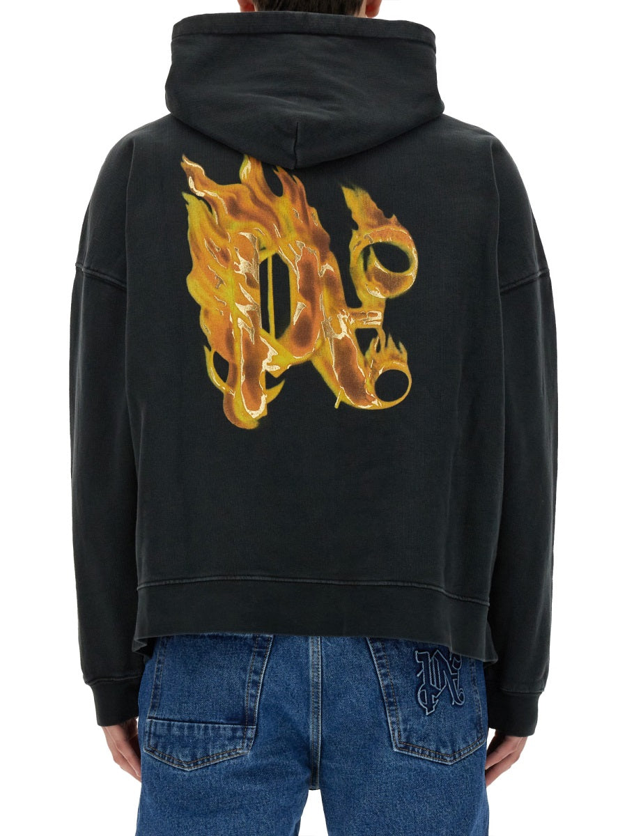 Palm Angels Sweatshirts - Black | Wanan Luxury